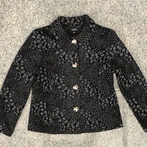 Elementz Animal Print Jacket Blazer Blouse